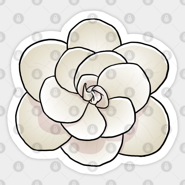 Gardenia flower lover Sticker by Graphic Garden